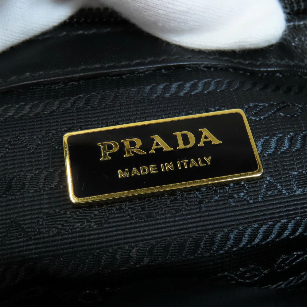 Prada 2way handbag black leather - Picture 6 of 11